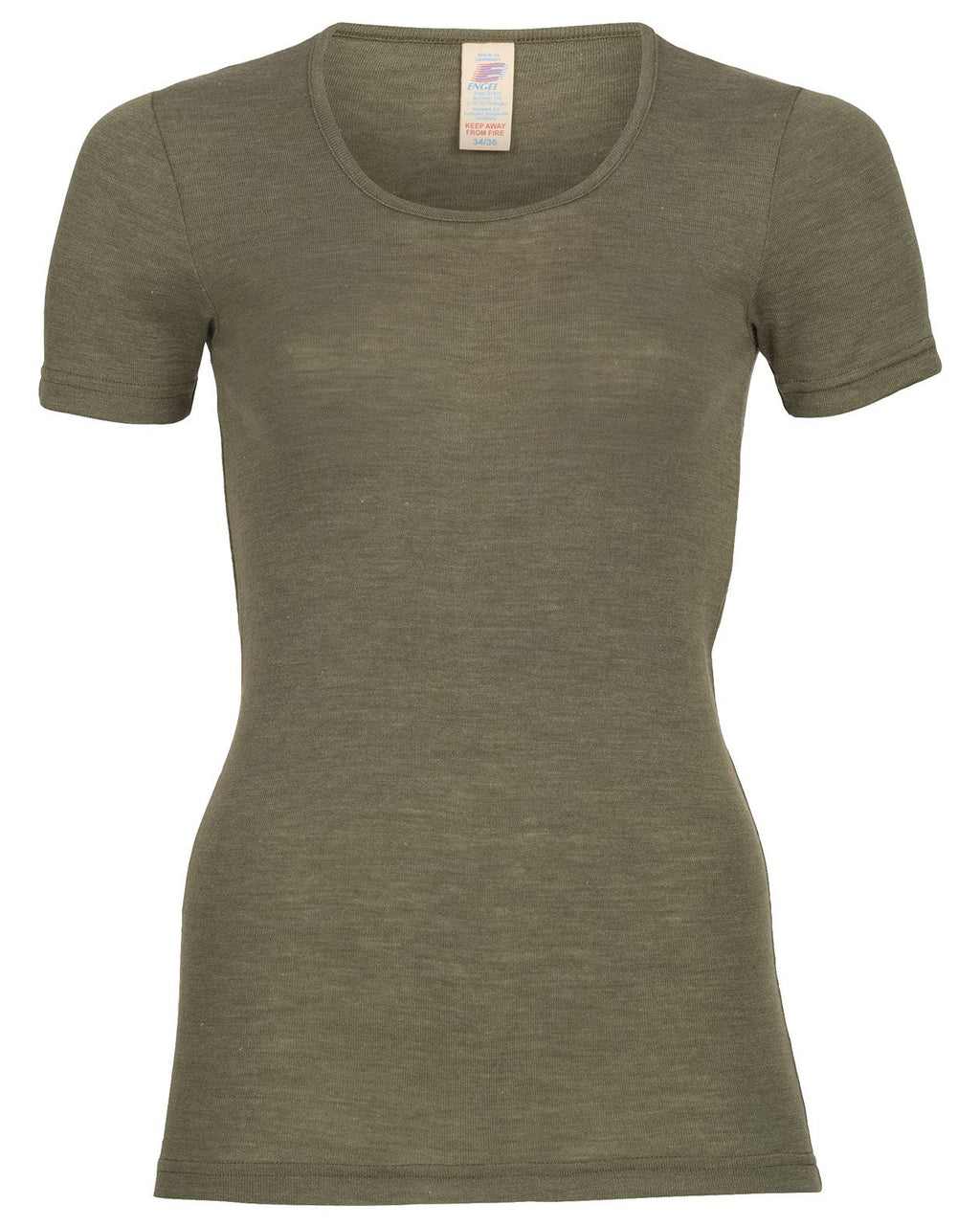engel natur dameshemd korte mouw - olive 704870-43E