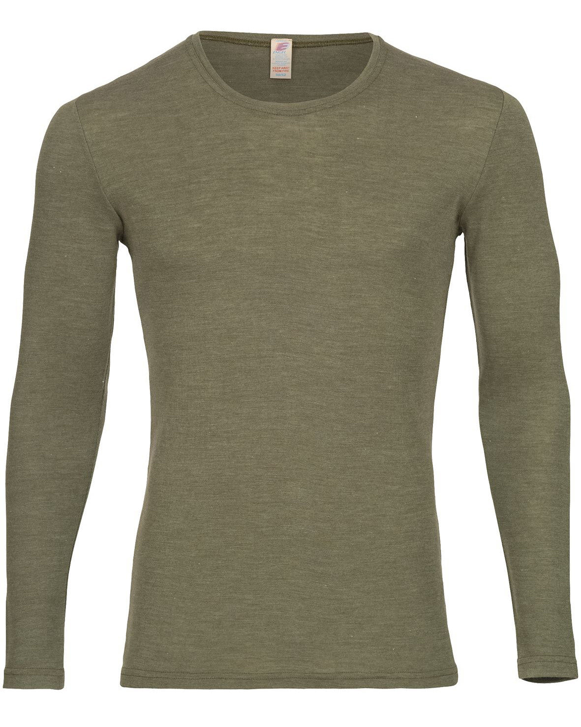Engel natur heren long sleeve - olive 704815-43E