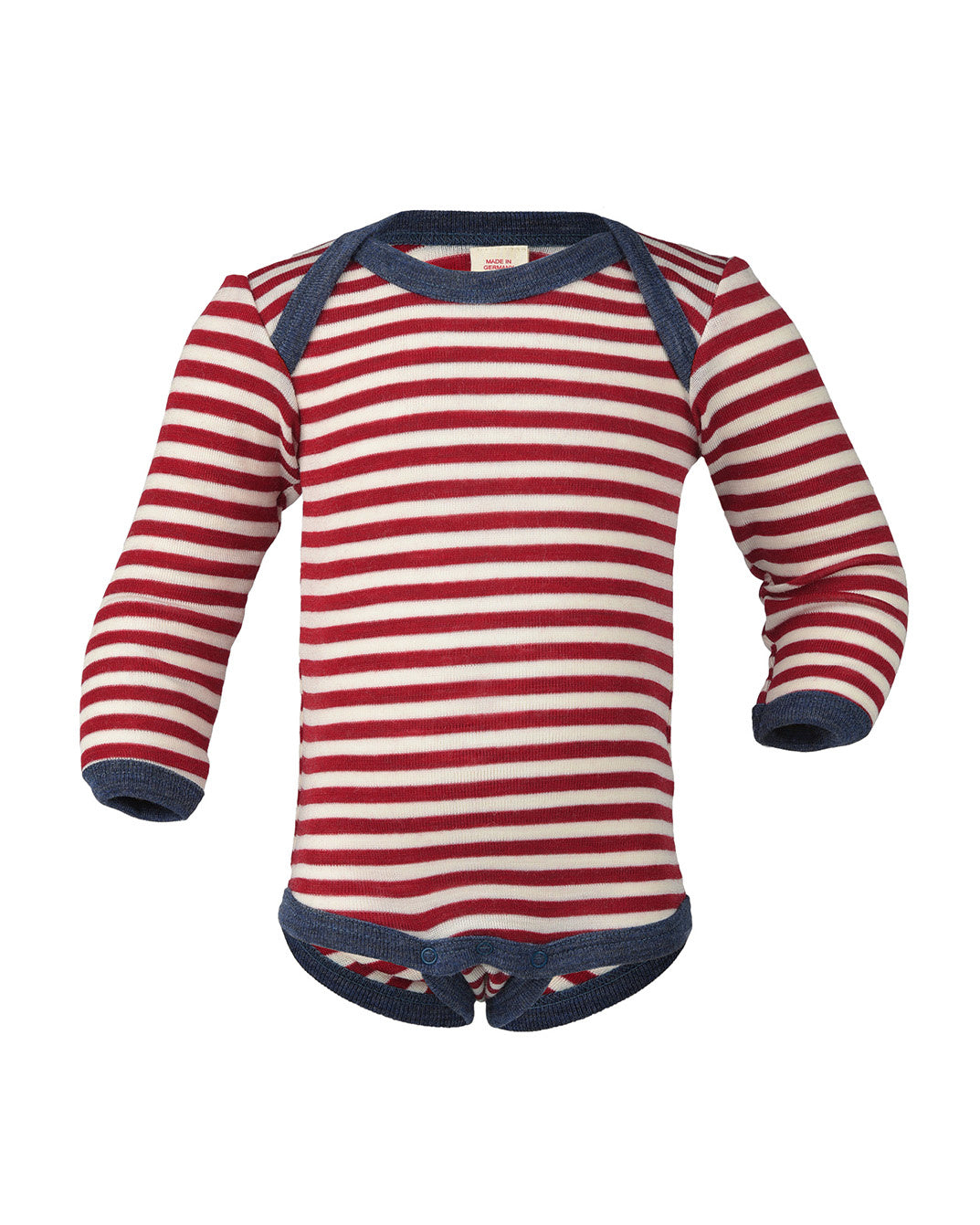 engel natur Romper van wol - rood 1.0  429010-061