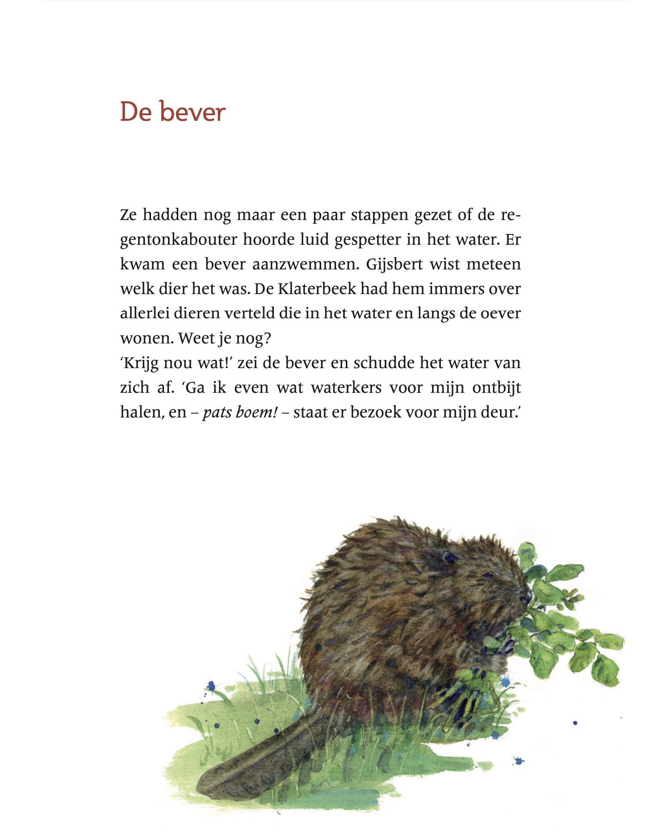 Gijsbert en de klaterbeek_bever