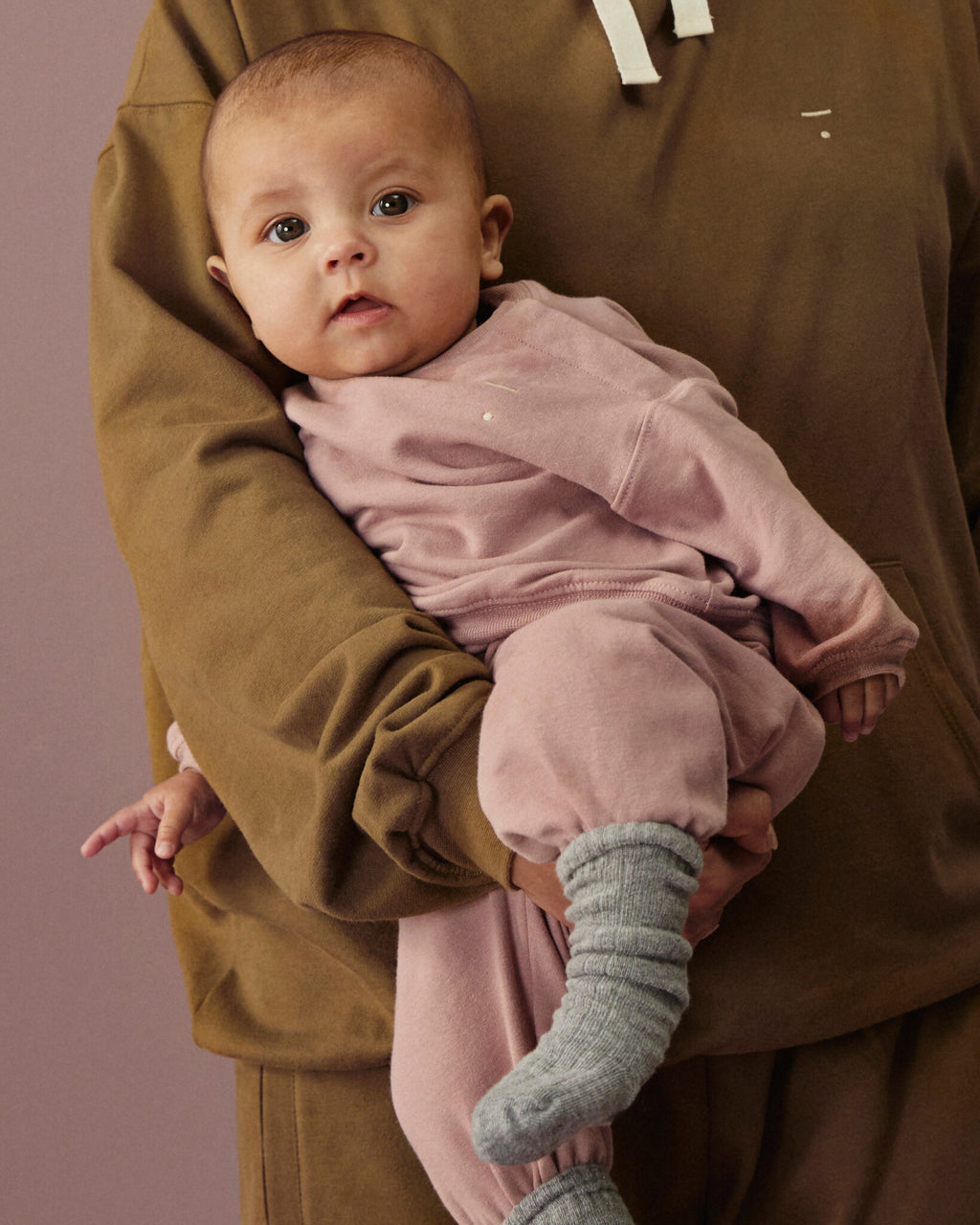 Gray label - oversized babytrui - faded pink-2