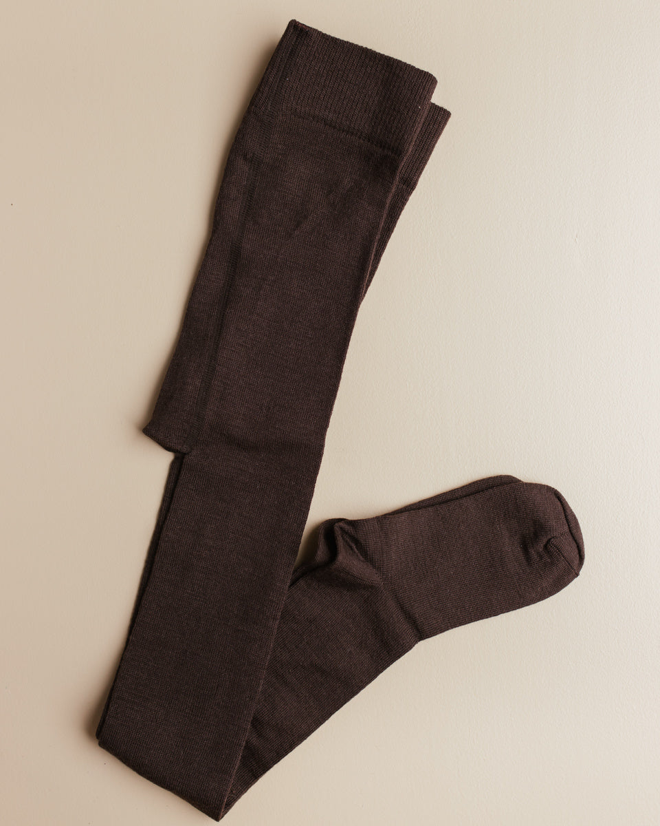 Grödo maillot van wol en katoen - donkerbruin 74060-bruin-12-9298 2