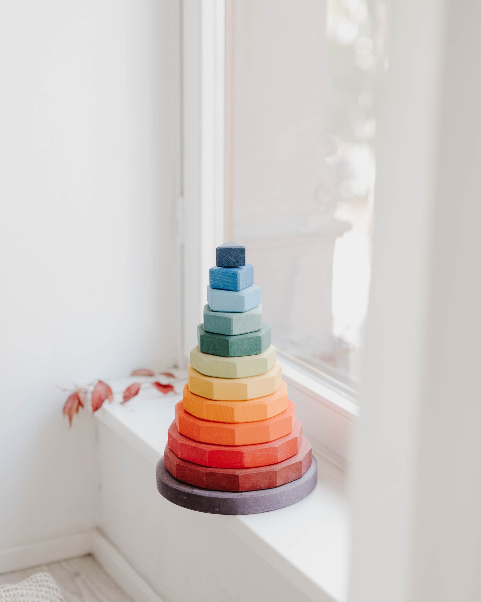 Grimm's geometrische stapeltoren - regenboog_
