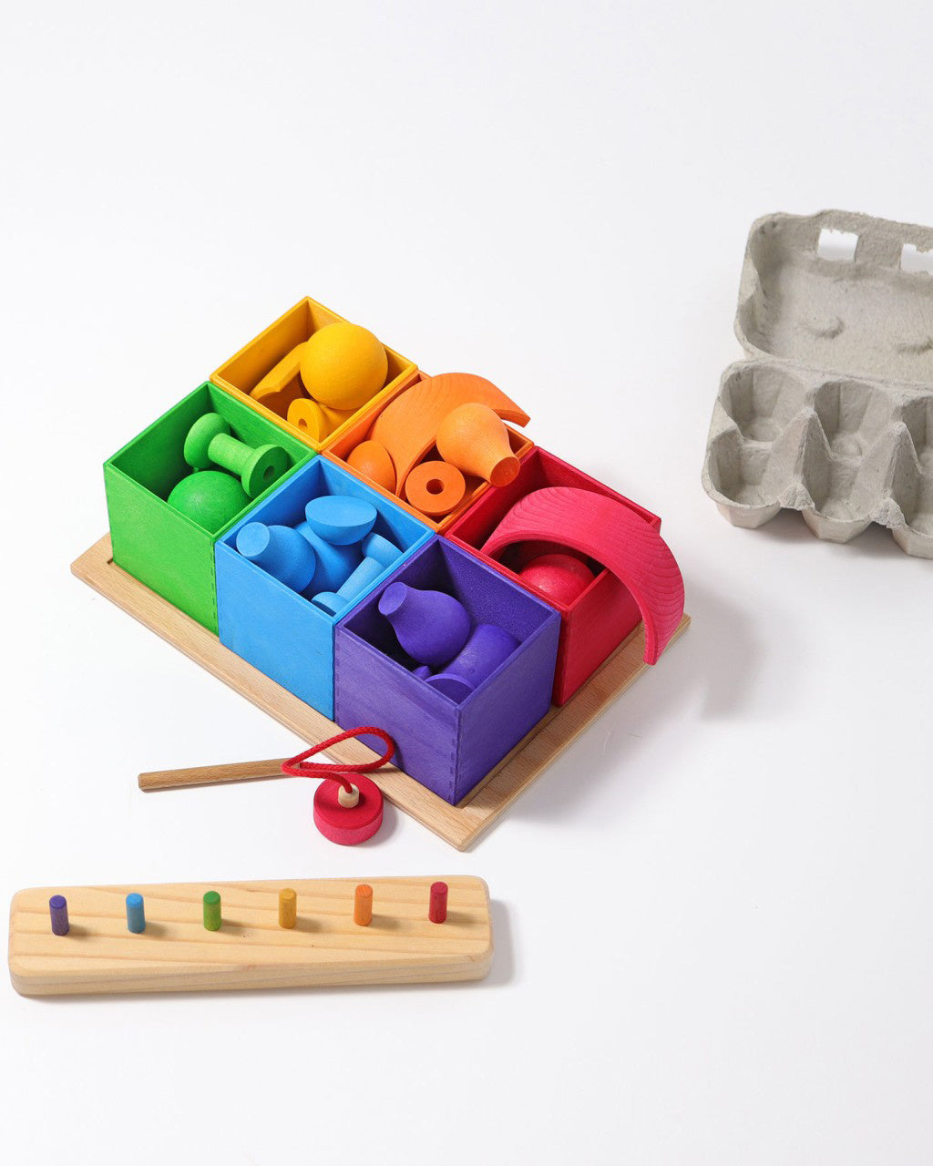 grimm's Sorteerbakjes 6 stuks - regenboog 2