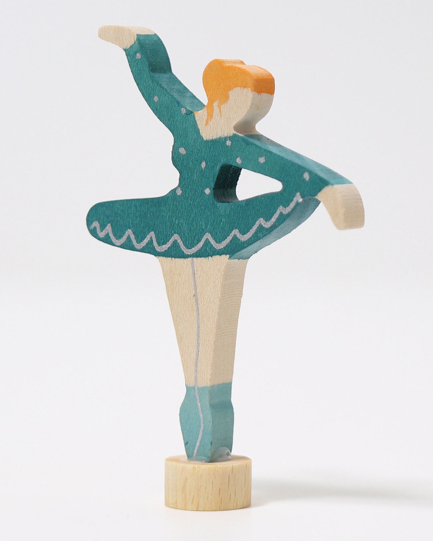 Grimms steker ballerina blauw 03328_Steckfigur_Ballerina_Meeresbriese