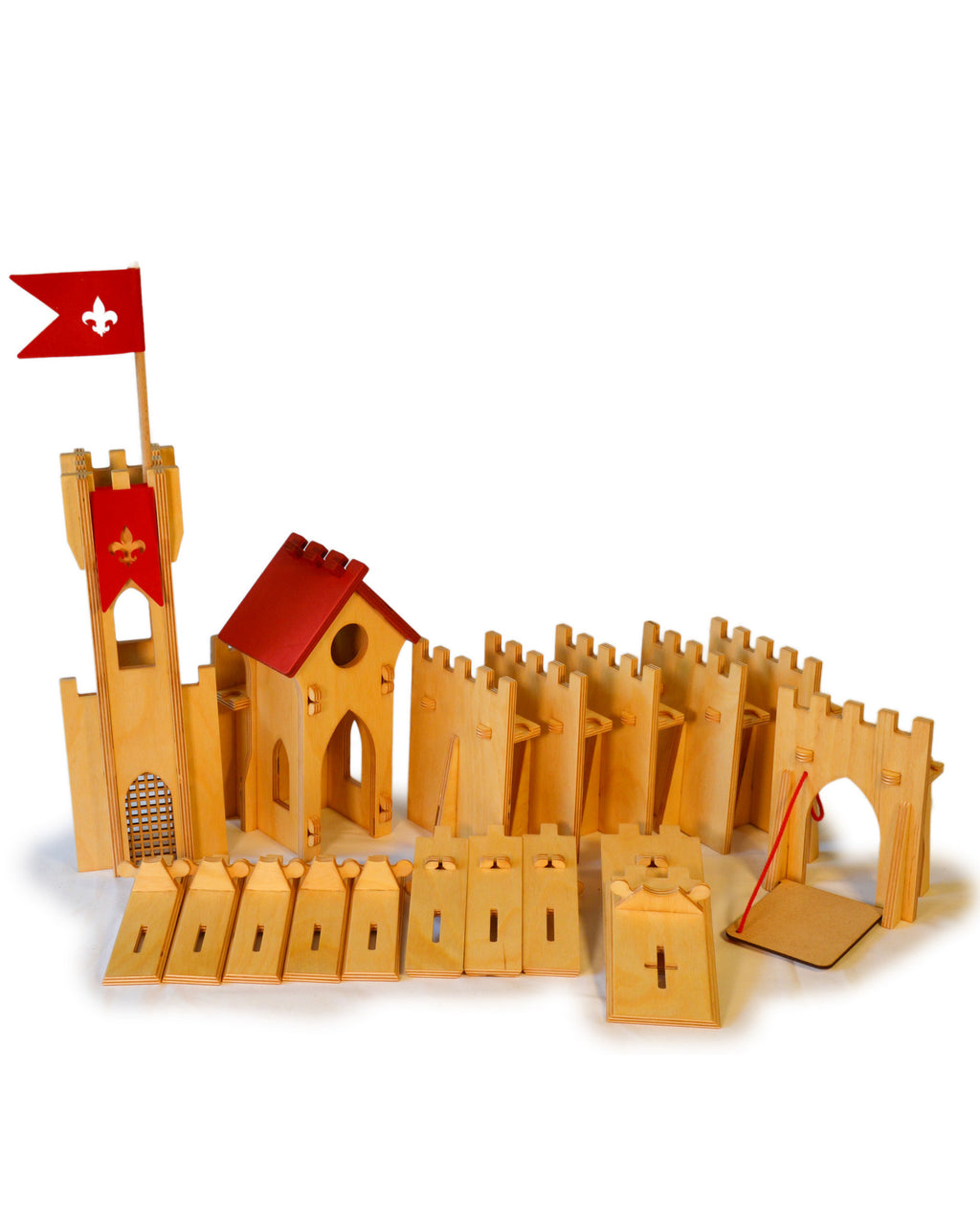 Handmade Ridderkasteel 65 delig onderdelen 7021s
