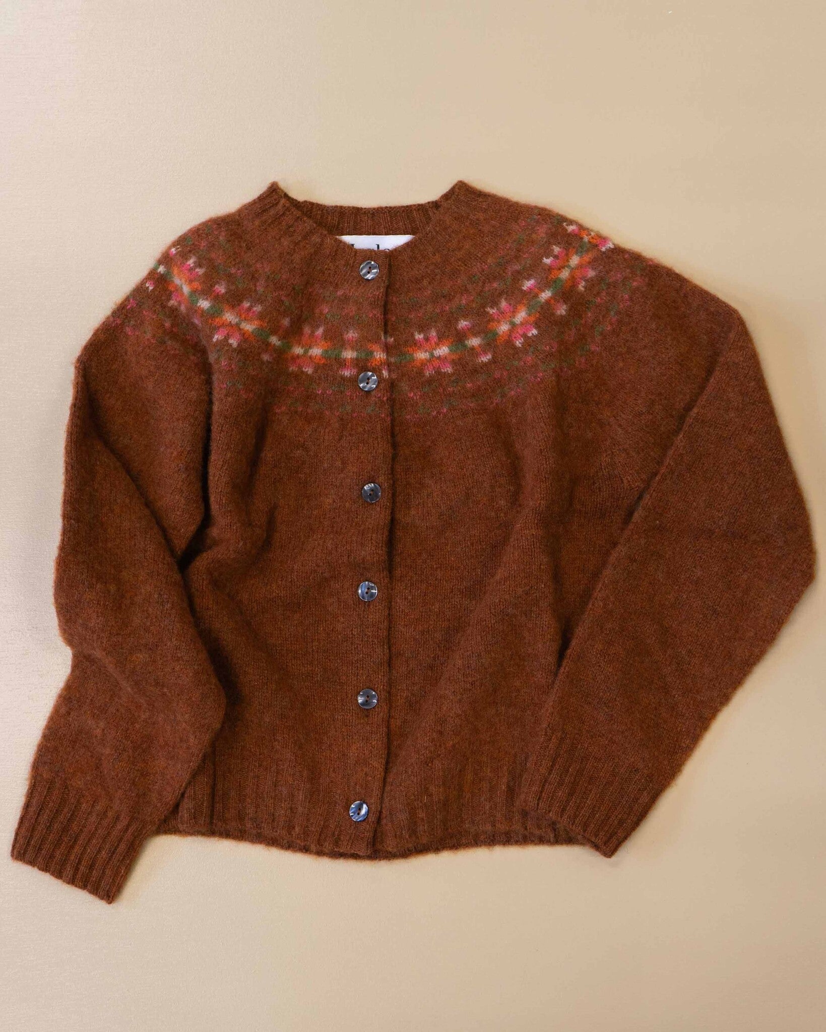 Harley fairisle vest brushed wool - sienna-2 copy