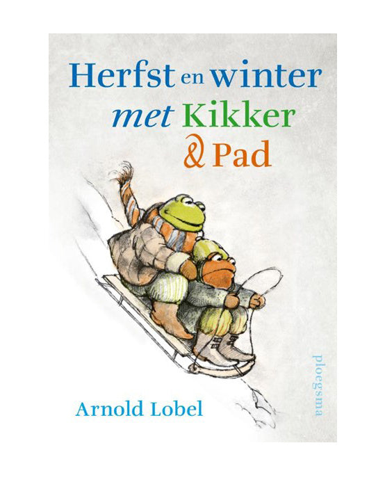 herfst en winter met kikker en pad