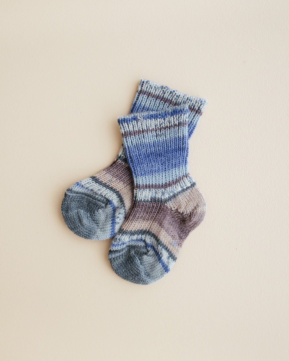 Hirsch Natur wollen kinder sokken - blauw