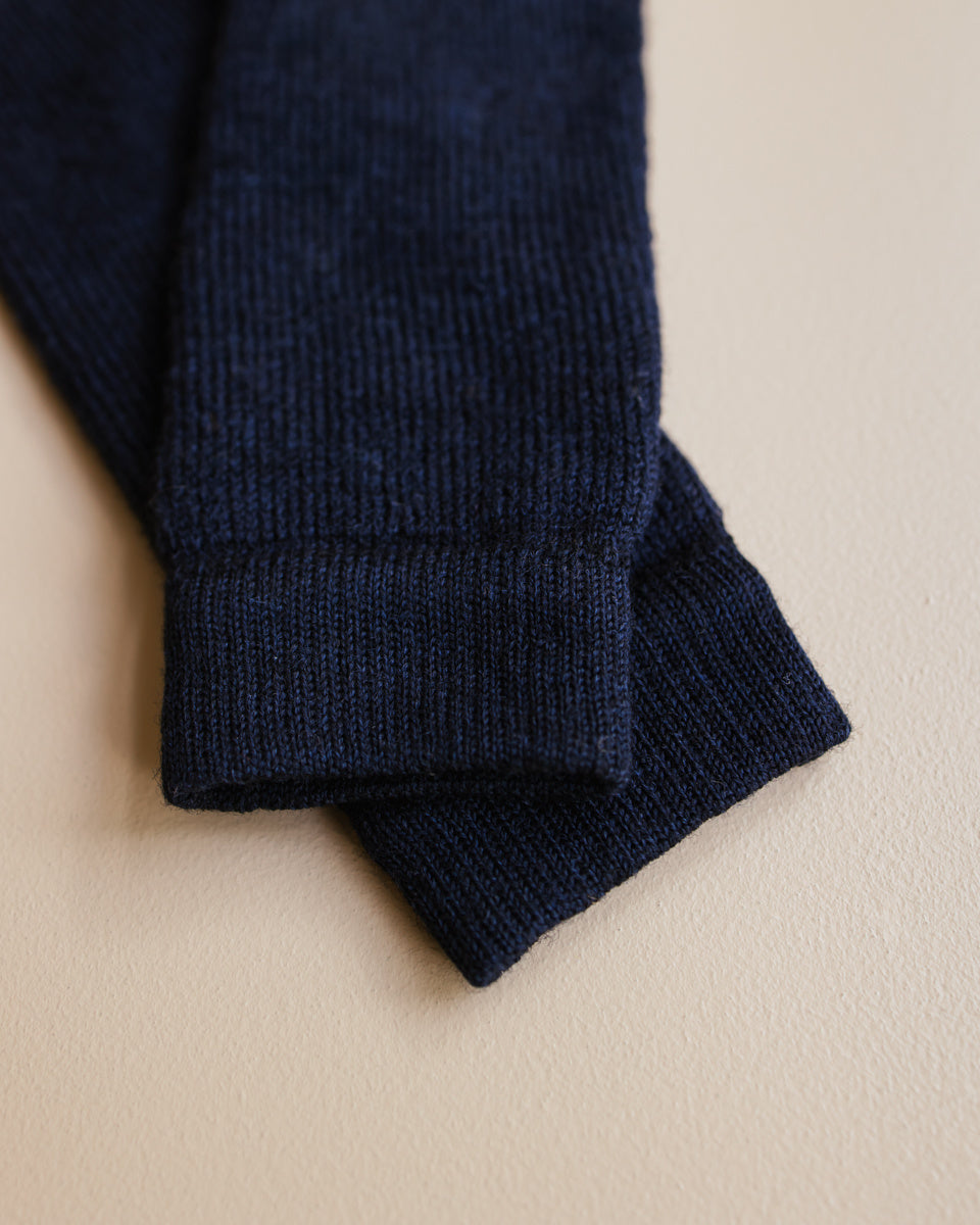 Hirsch Natur Wollen kinderbeenwarmers - blauw 2