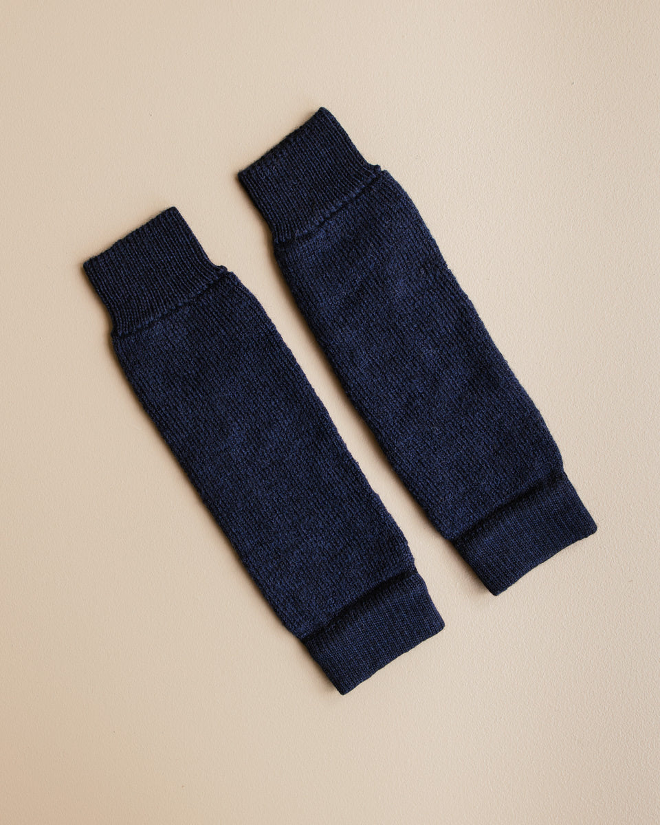 Hirsch Natur Wollen kinderbeenwarmers - blauw 4