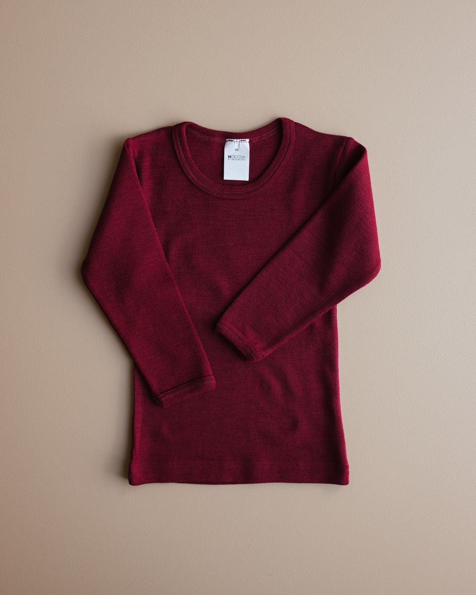 Hocosa wool longsleeve bordeaux copyright Ziloen