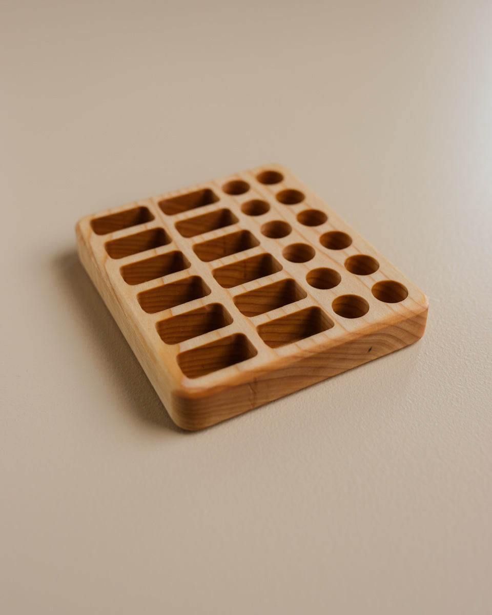 Houder voor Stockmar krijtblokjes en stiftjes - 12 stuks OYN-houder-blokstift-12  3