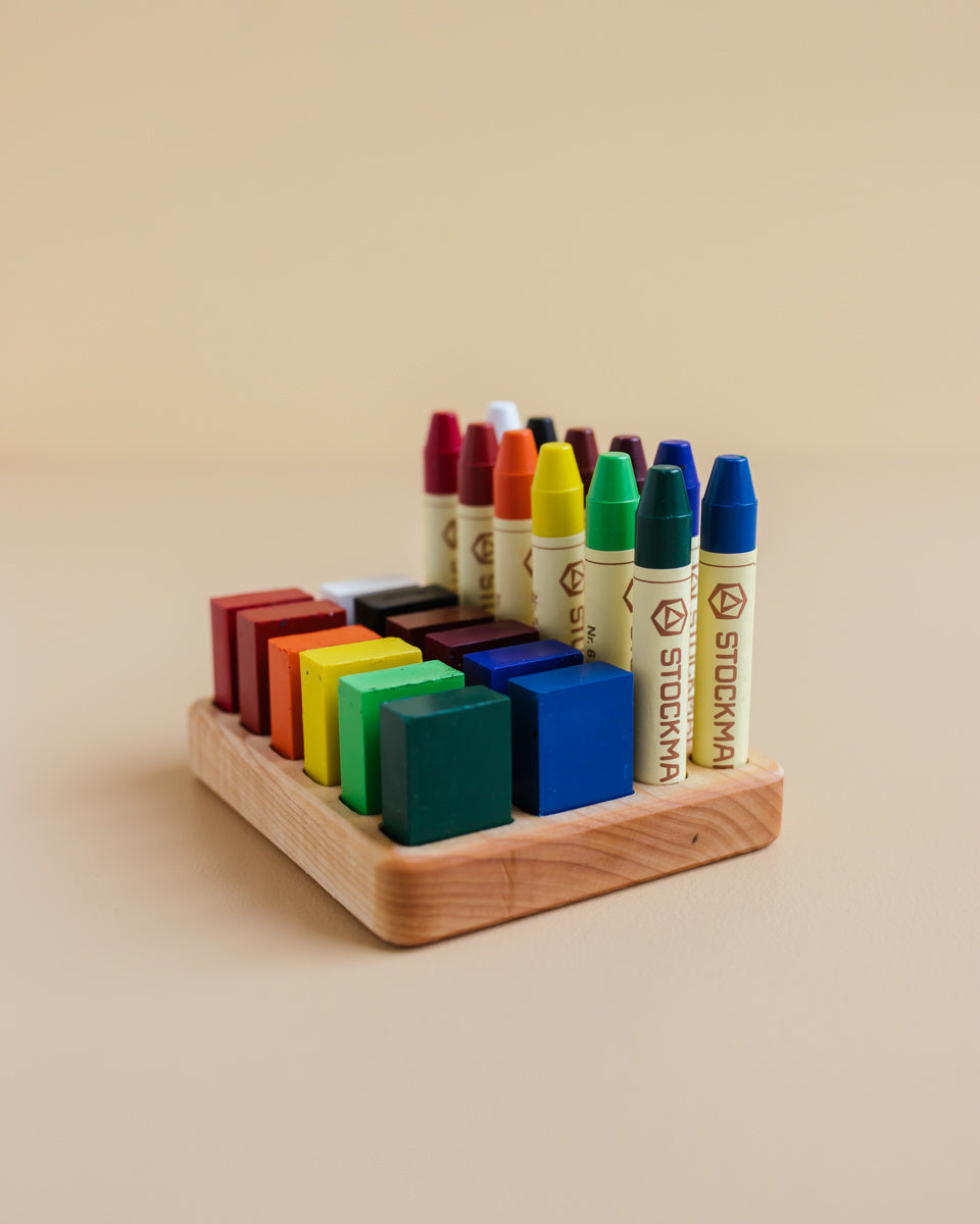 Houder voor Stockmar krijtblokjes en stiftjes - 12 stuks OYN-houder-blokstift-12  5