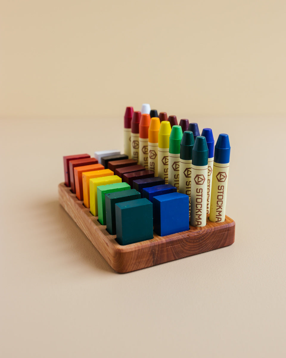 Houder voor Stockmar krijtblokjes en stiftjes - 16 stuks OYN-houder-blokstift-16 2
