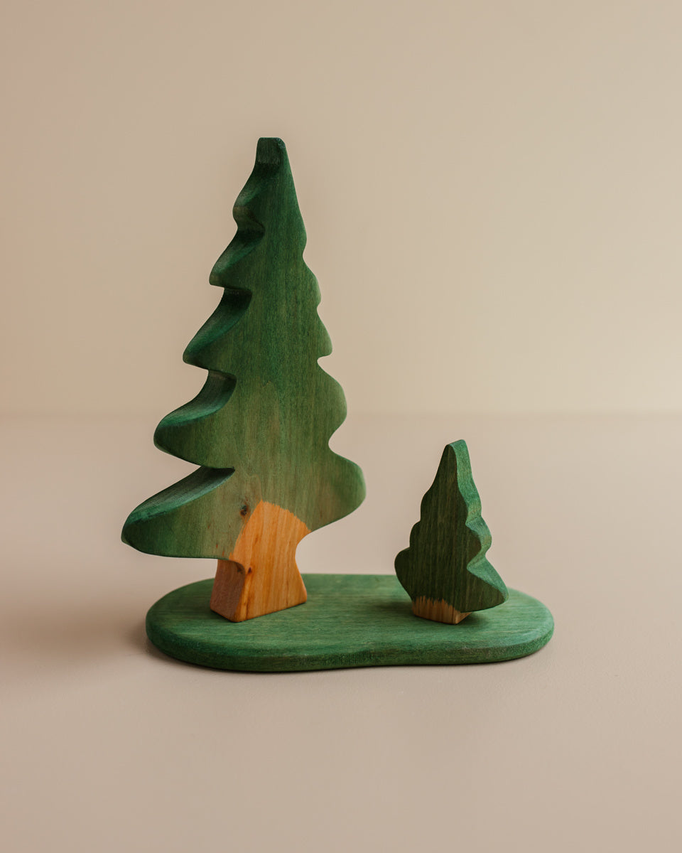Houten dennenboom