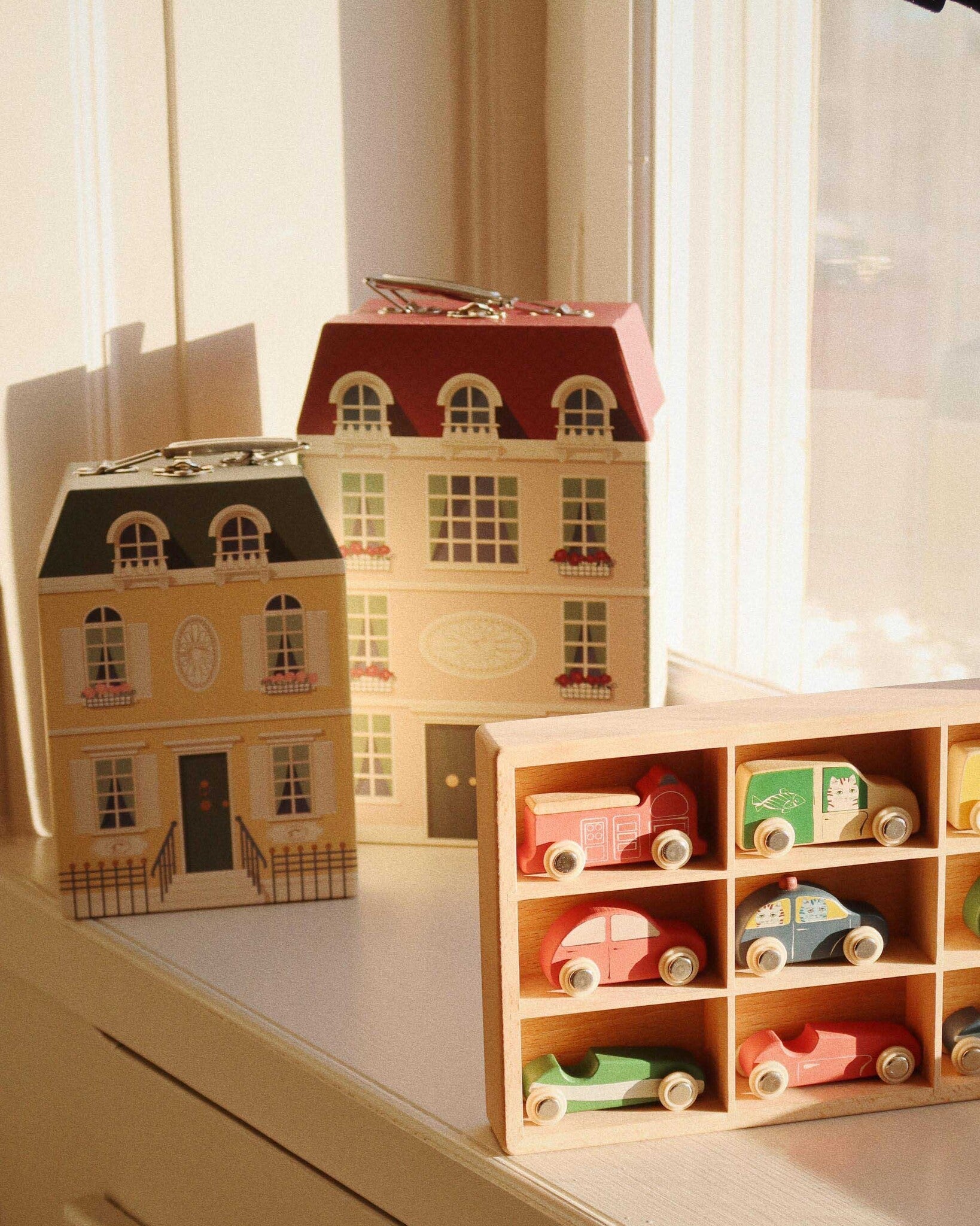 Houten mini auto's 3