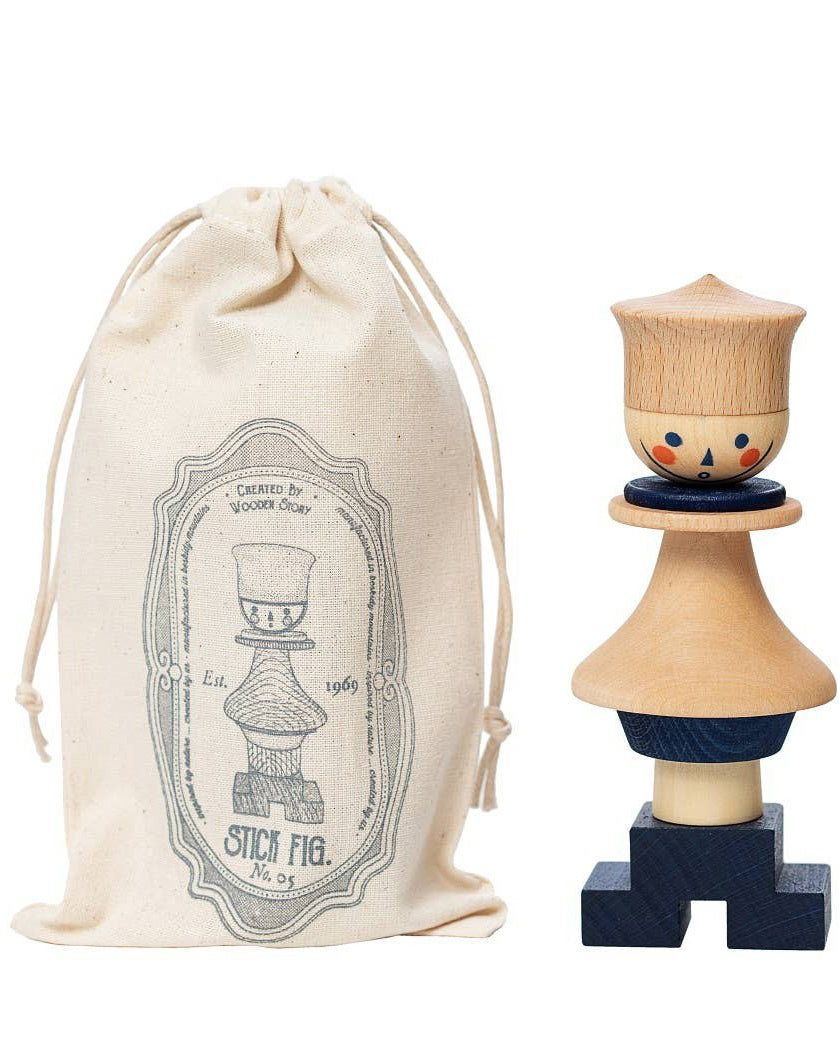 Houten stapelfiguur 5 2