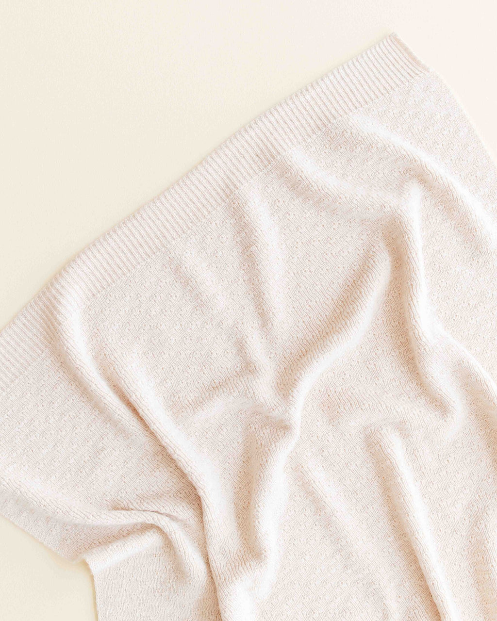 Hvid Baby deken van wol Dora - cream 2
