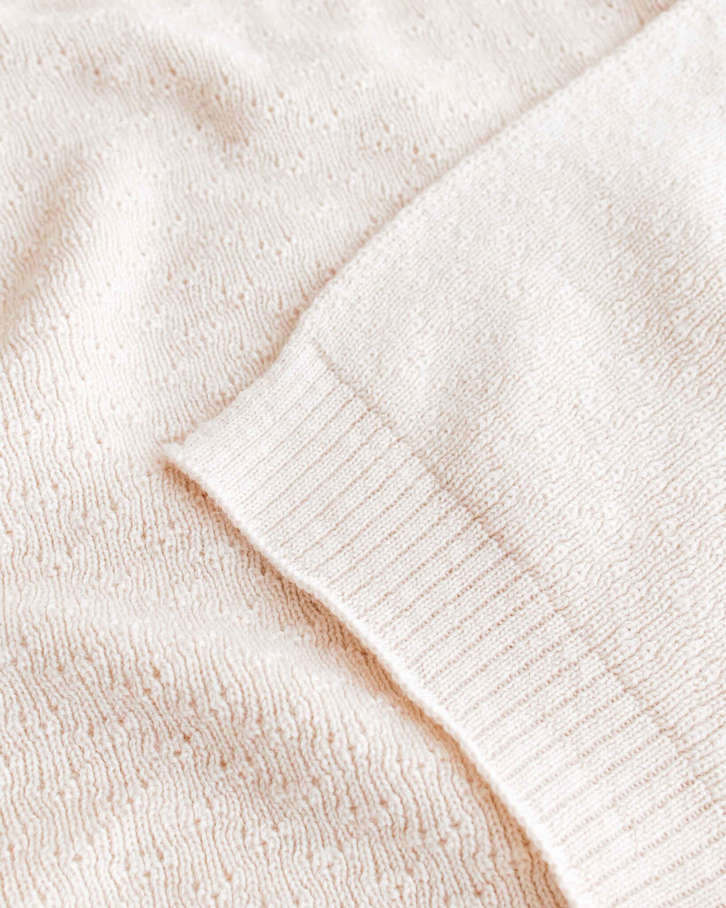 Hvid Baby deken van wol Dora - cream 3