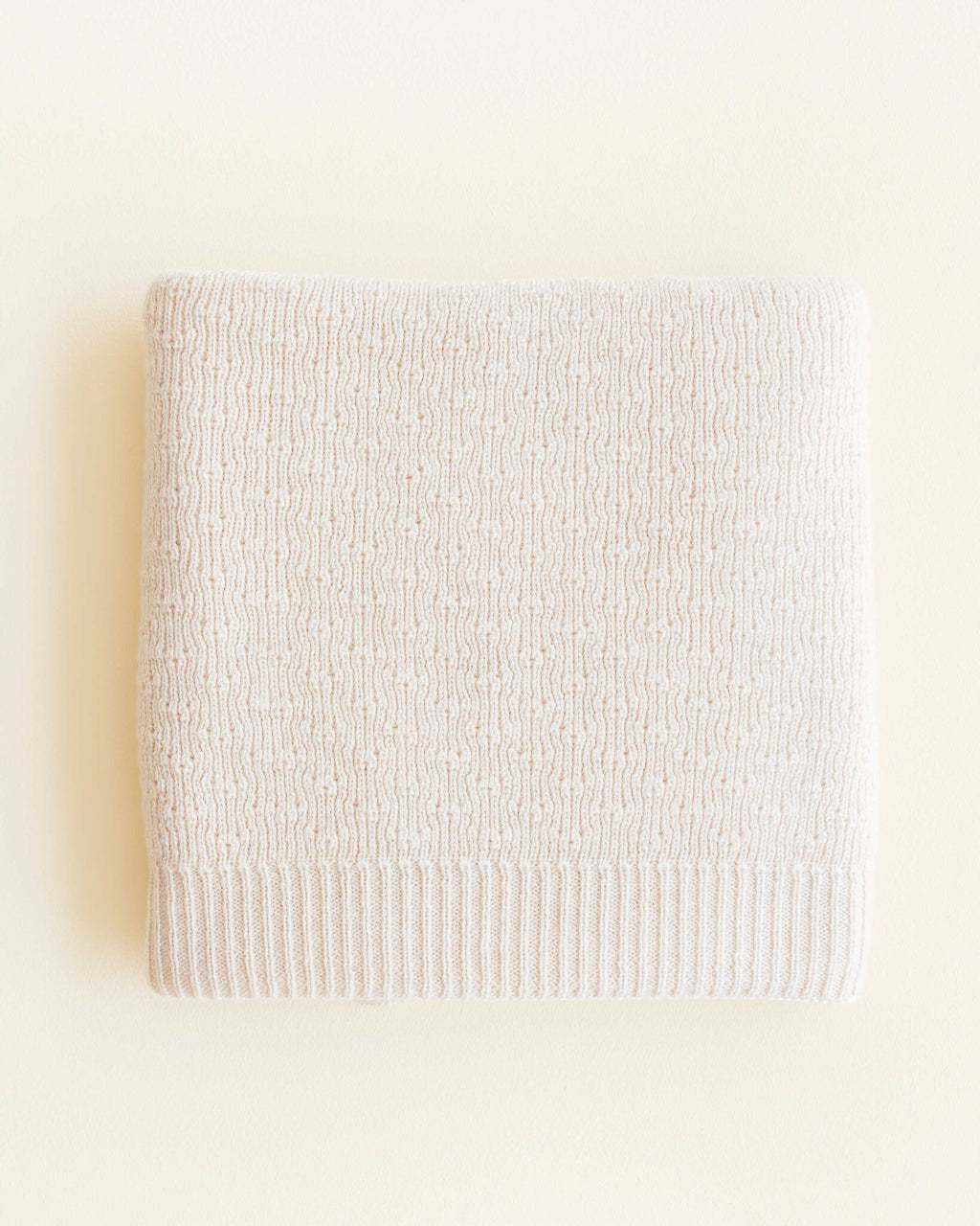 Hvid Baby deken van wol Dora - cream