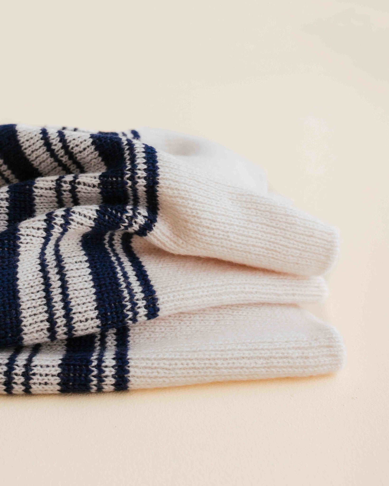 hvid Baby deken van wol Gilbert - blue 4