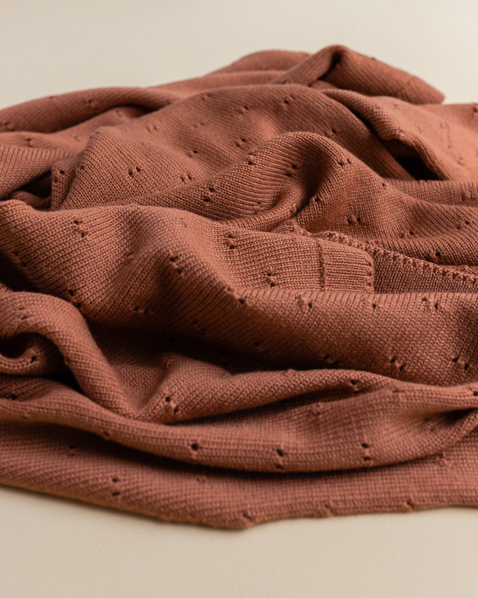 Hvid blanket BIBI BRICK