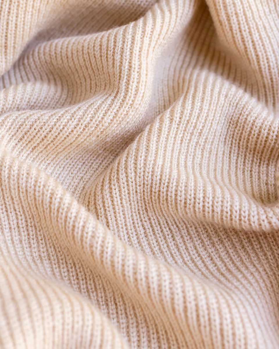 Hvid blanket FELIX OAT