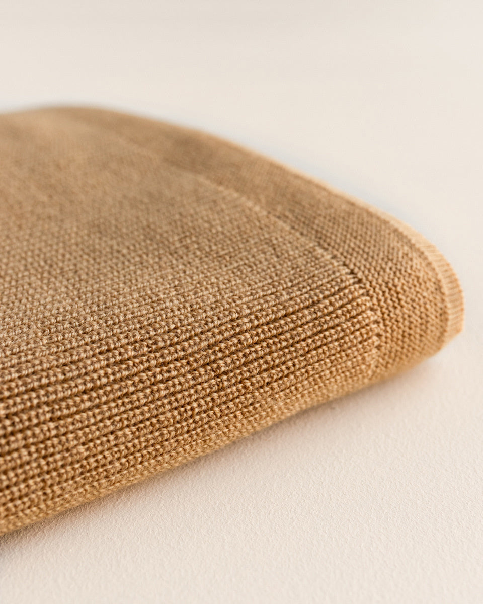 Hvid blanket FELIX OCHRE