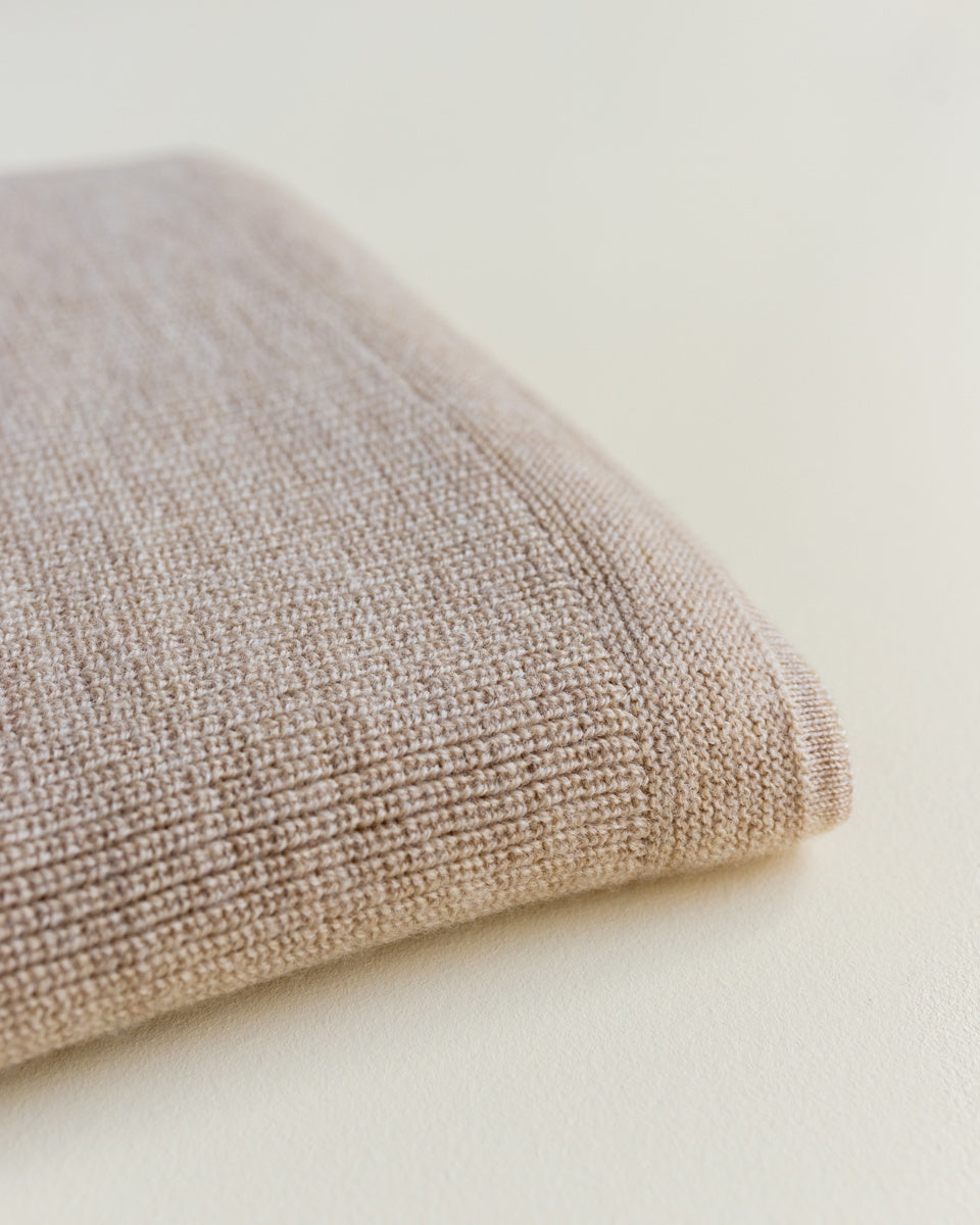 Hvid blanket FELIX SAND