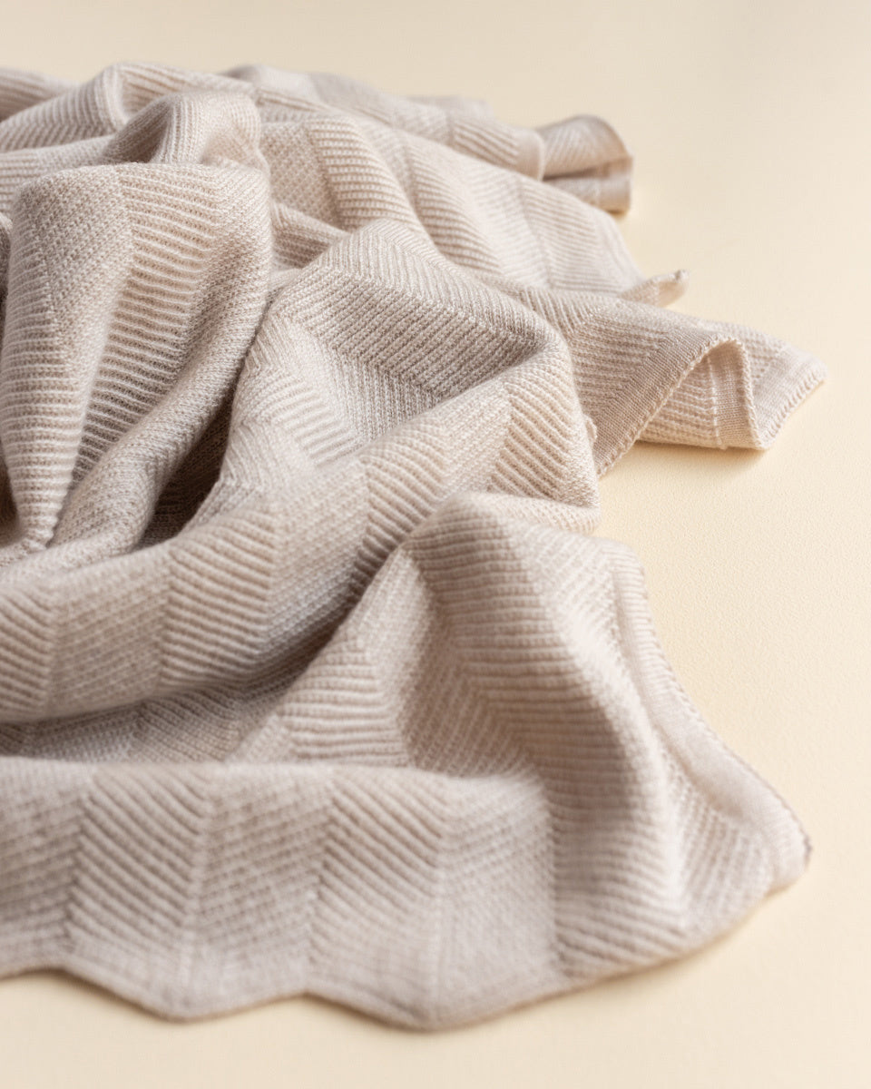 Hvid blanket FREDDIE OFF-WHITE