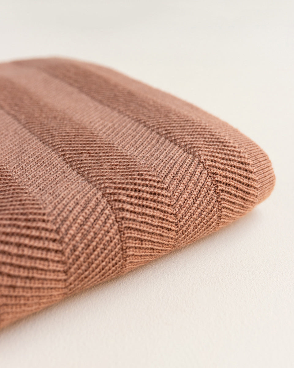 Hvid blanket FREDDIE TERRACOTTA