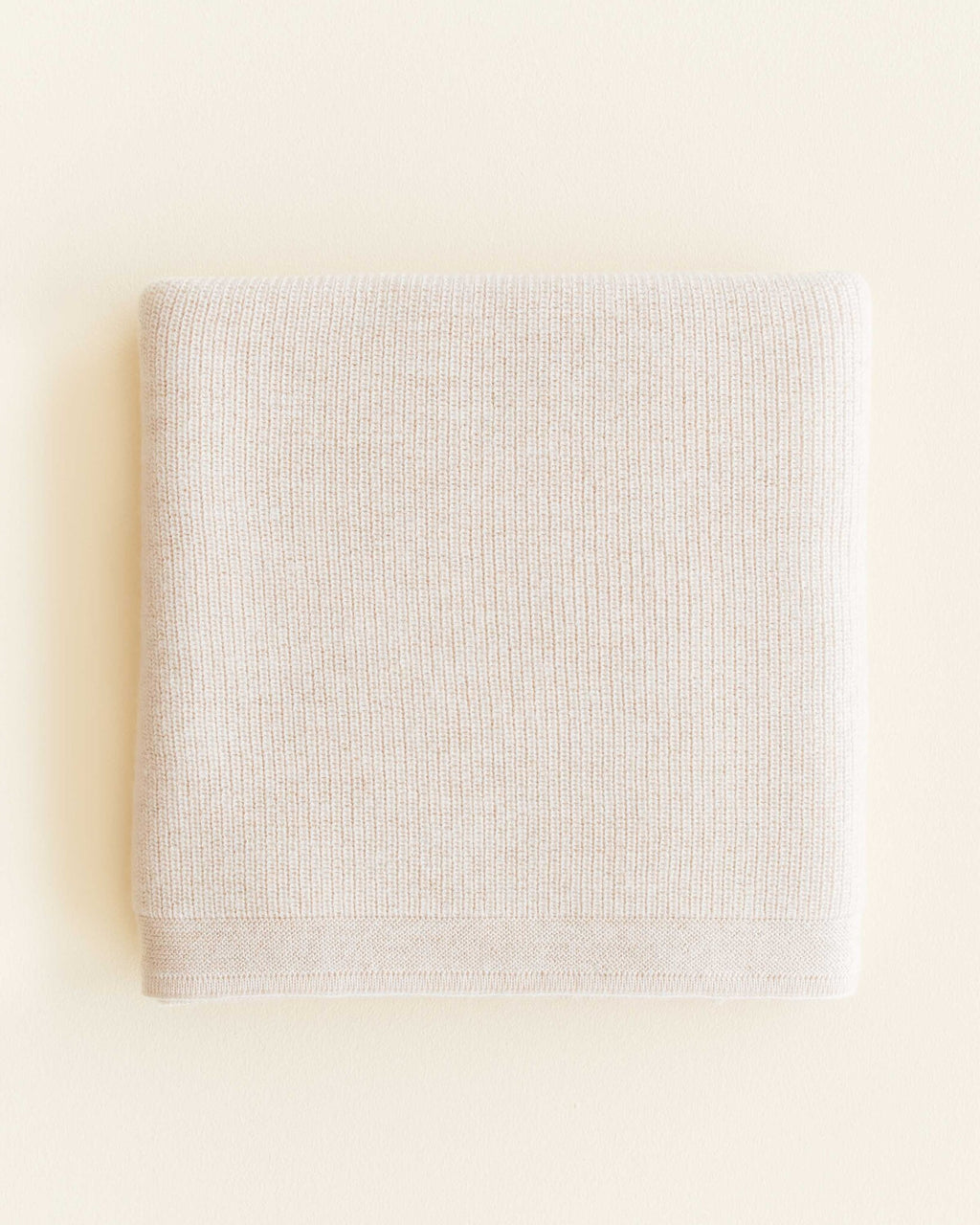 Hvid Deken van merino wol Felix - cream