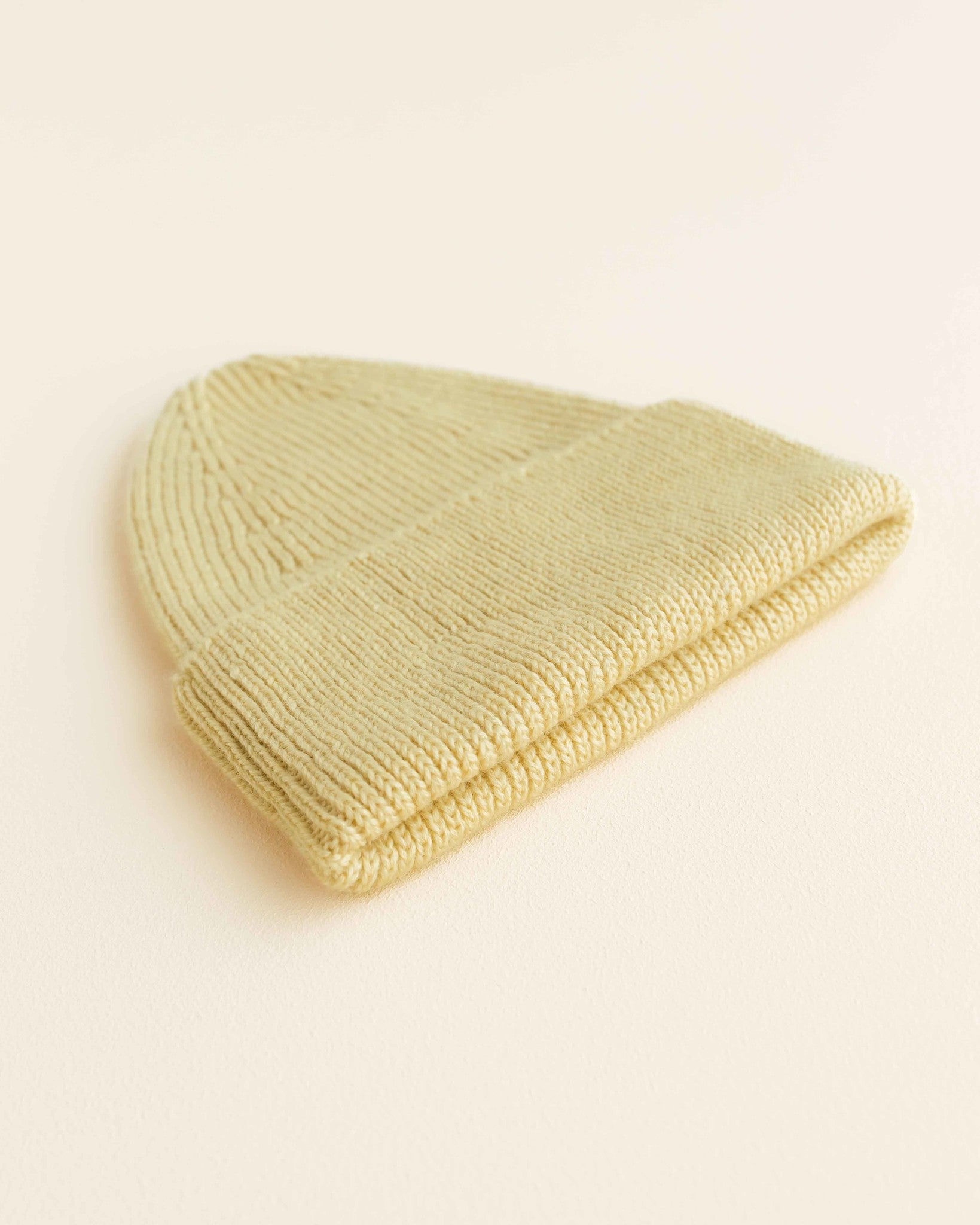hvid Dikke ribbeanie Fonzie - light yellow 2