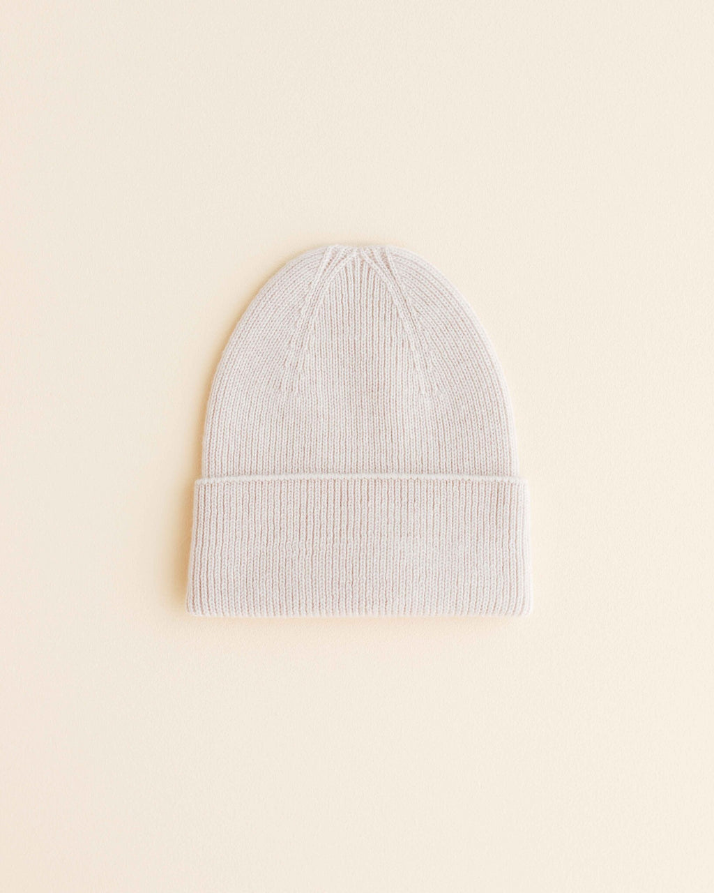 Hvid Ribbeanie newborn Fonzie - cream