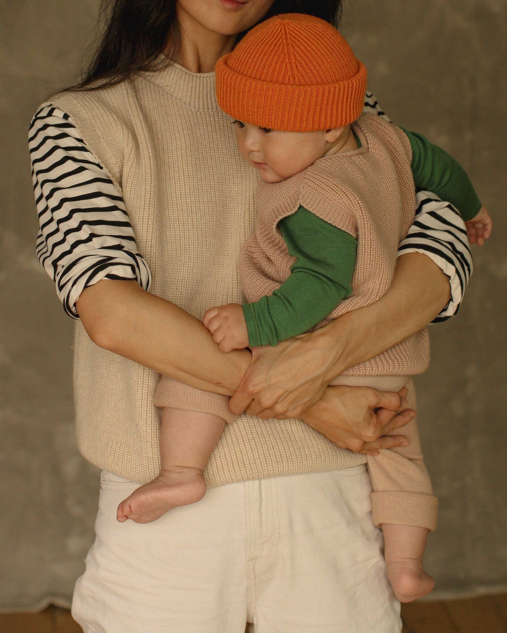 Hvid Vest Harvey - apricot