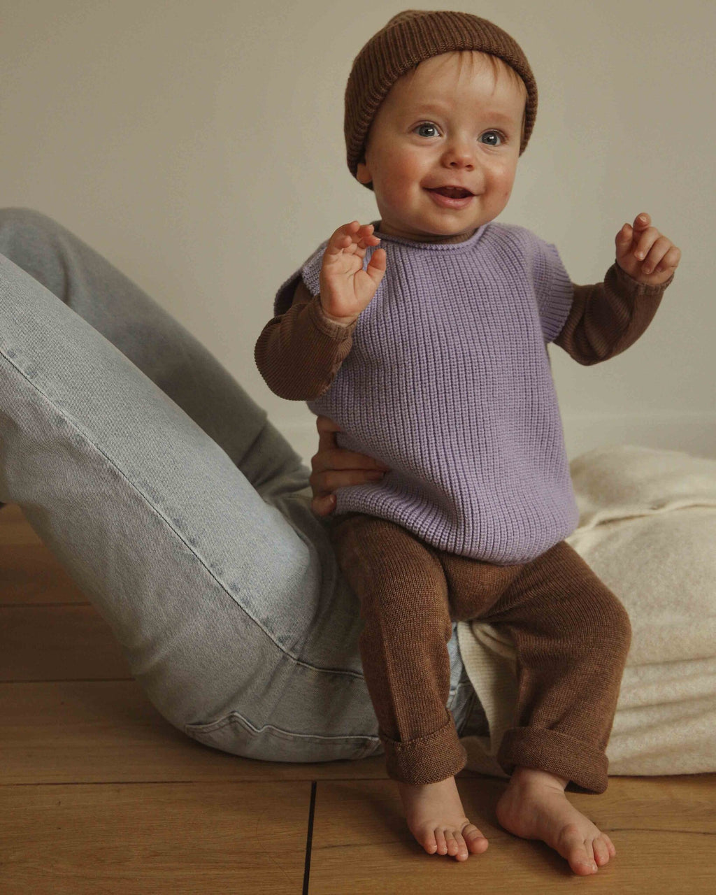 Hvid Vest Harvey - lila