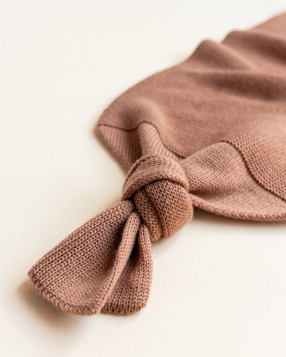 Hvid wollen COCOON TERRACOTTA