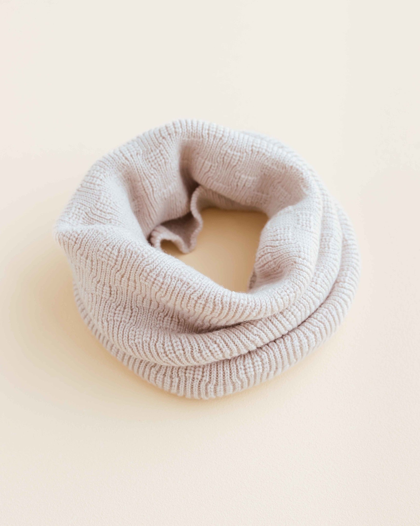 hvid Wollen loopsjaal - off white