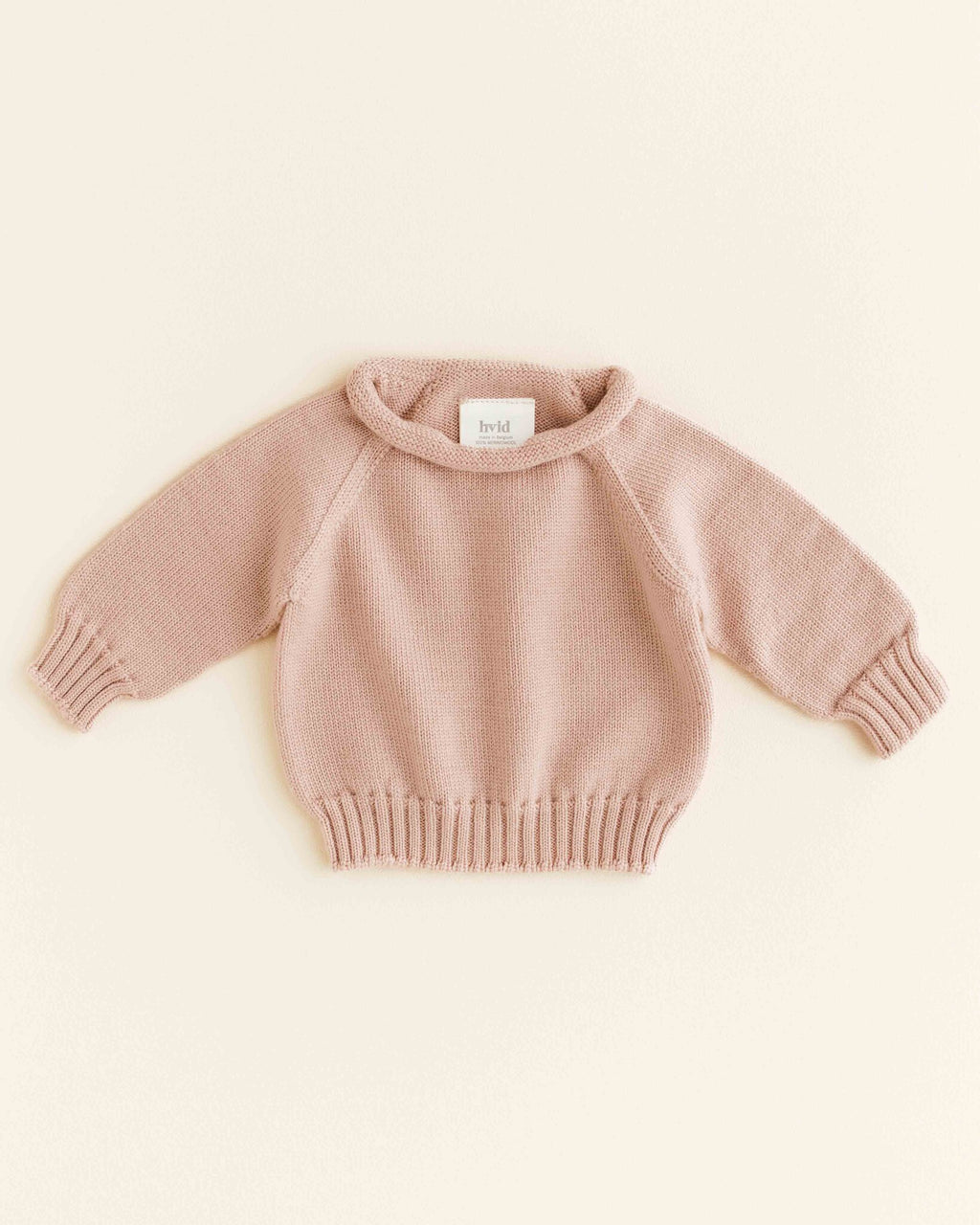 Hvid Wollen trui Georgette - apricot