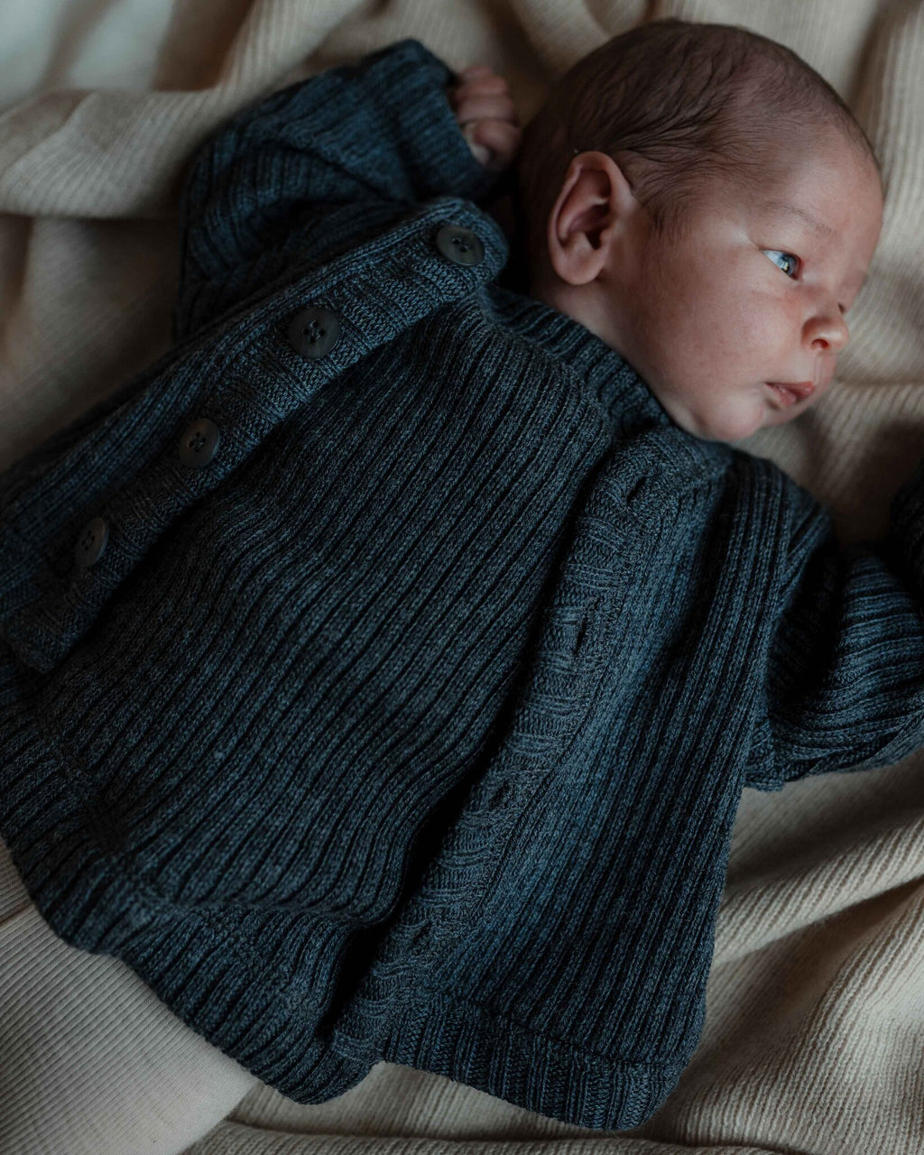 Joha - heavy rib grijs trui en vest
