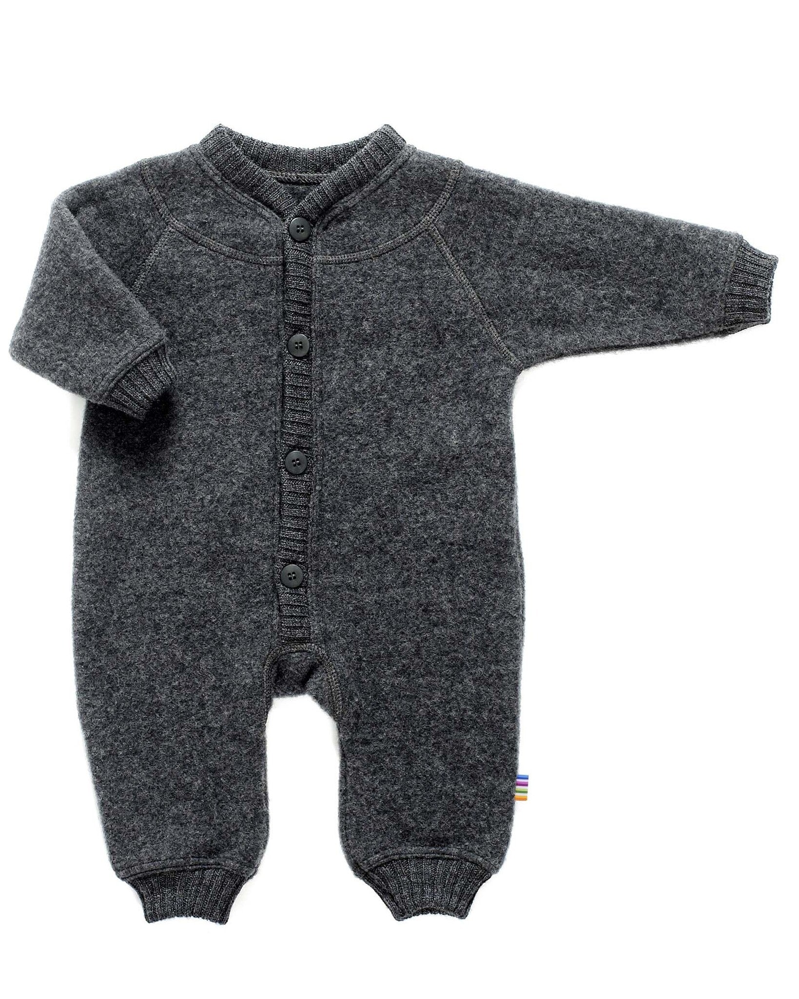 Joha Jumpsuit van wolfleece - antraciet
