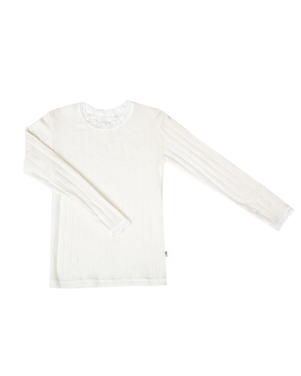 Joha meisjes shirt wol zijde ajour naturel 16490-197-50