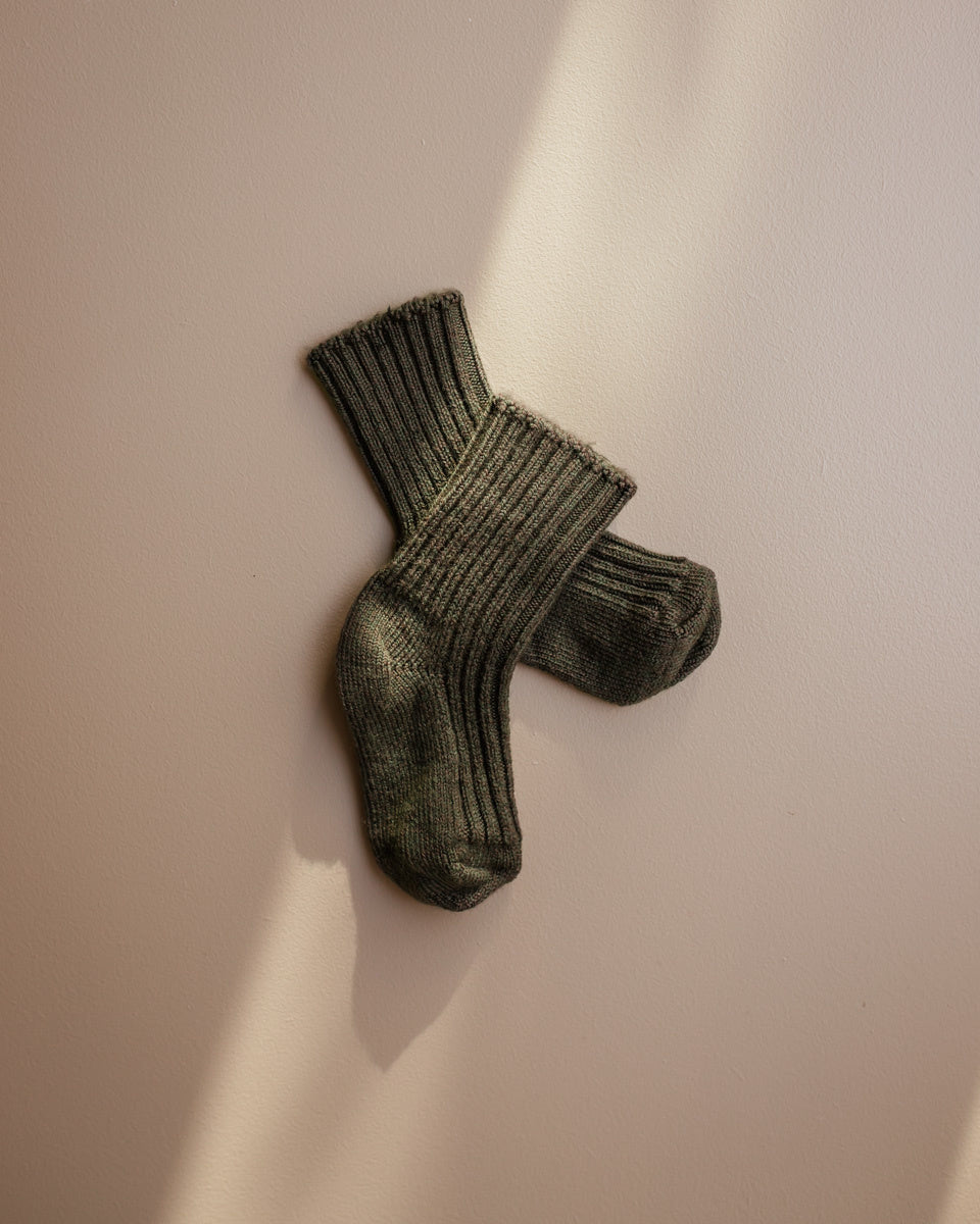 Joha woolen socks moss green Ziloen web-228