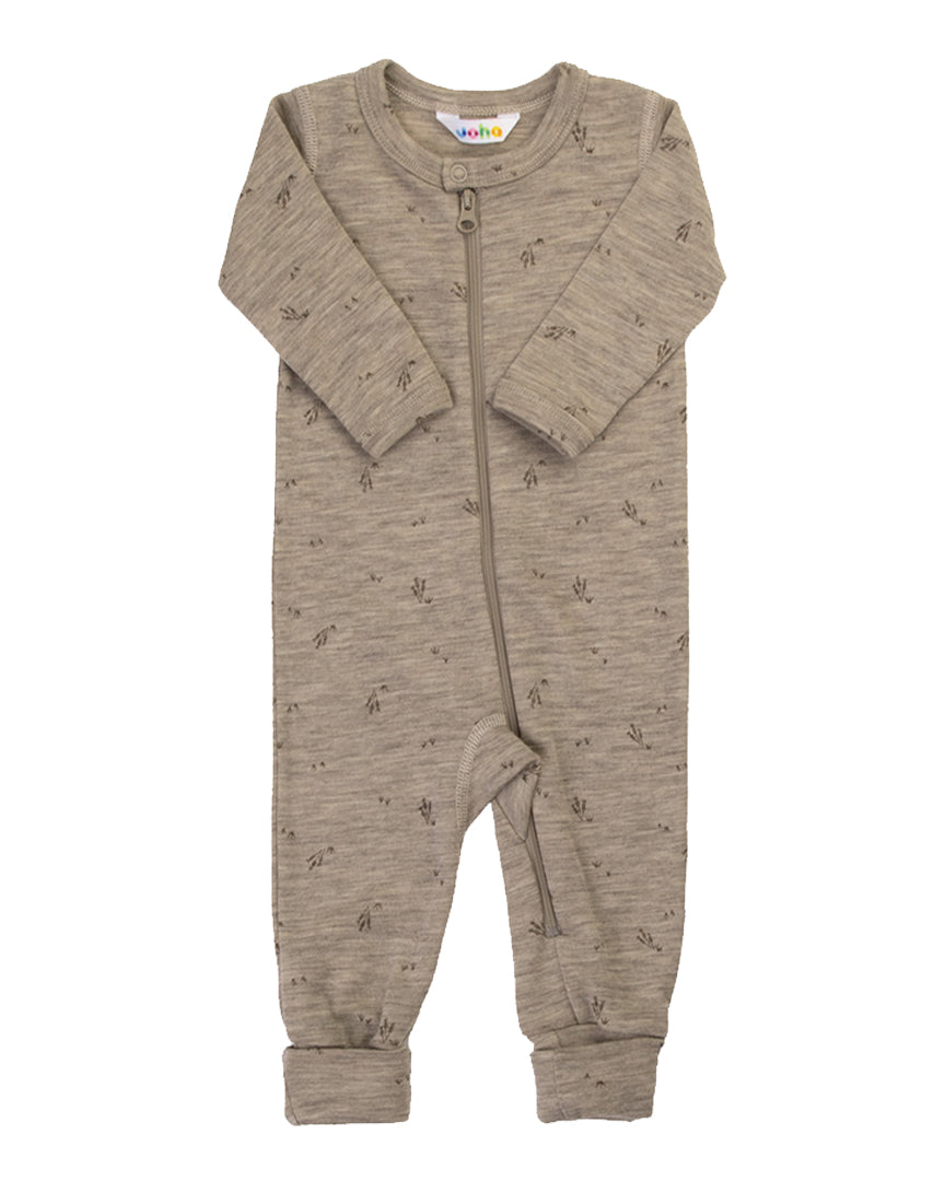 Jumpsuit wool - beige melange - corn