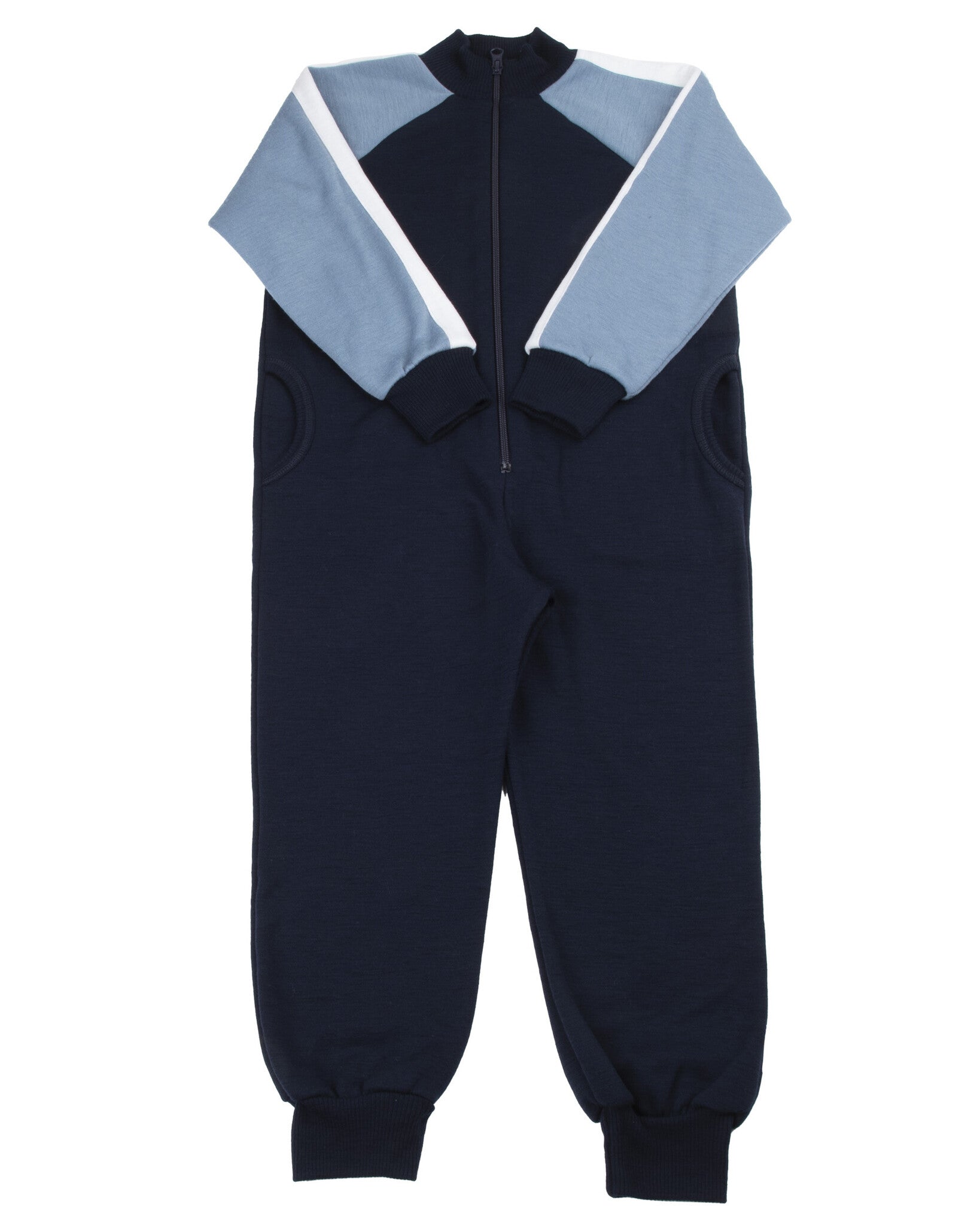 Jumpsuit van wol navy 38675-252-413