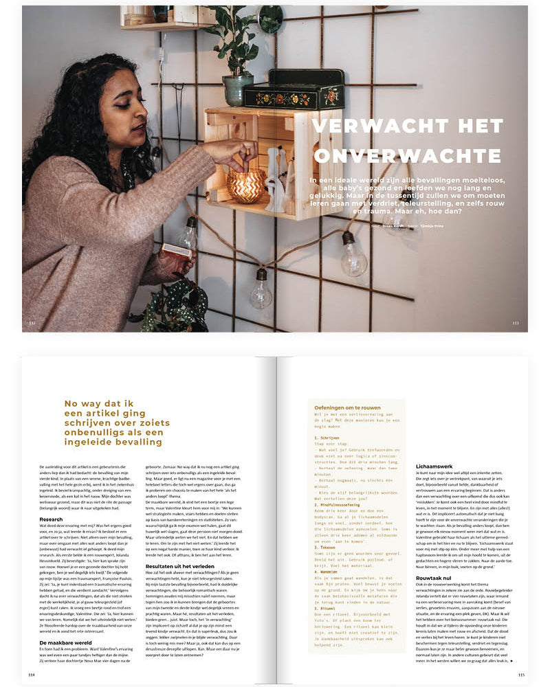 Kiind magazine bloei onverwacht verwacht
