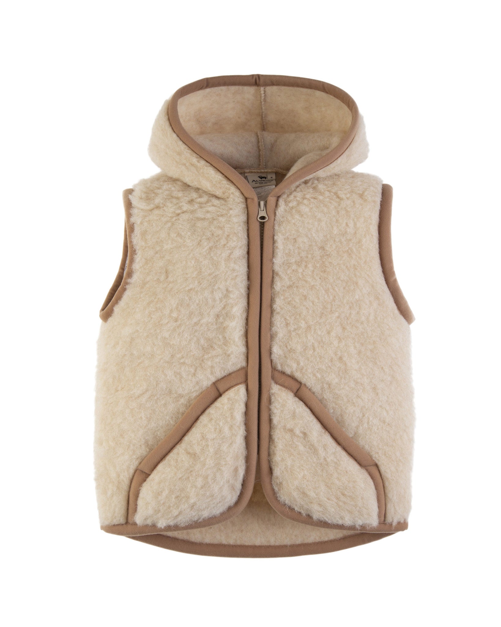 Kinder hesje met capuchon - beige 1154-03
