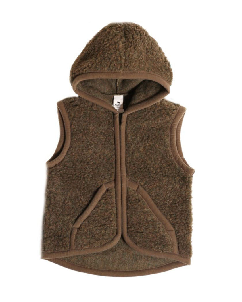 Kinder hesje met capuchon - bruin 1154-74