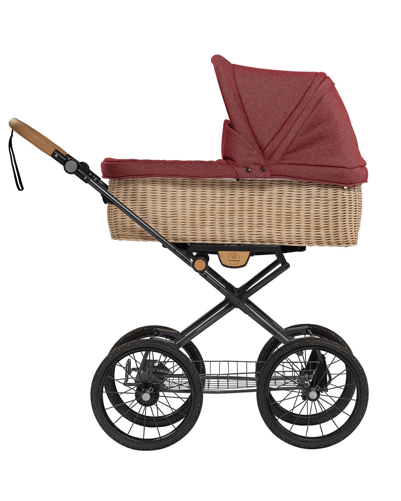 kinderwagen ida granada - basis model inclusief gevlochten reiswieg